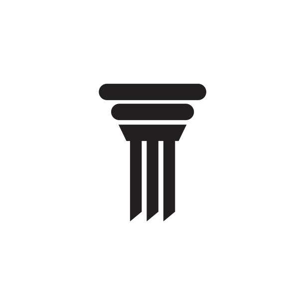 柱子图标标识设计模板图片下载