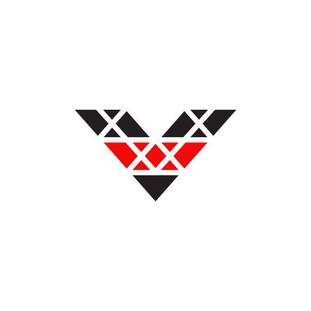 V字母标志设计模板图片下载