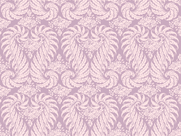 粉色花卉叶子时尚无缝纹理背景图片下载