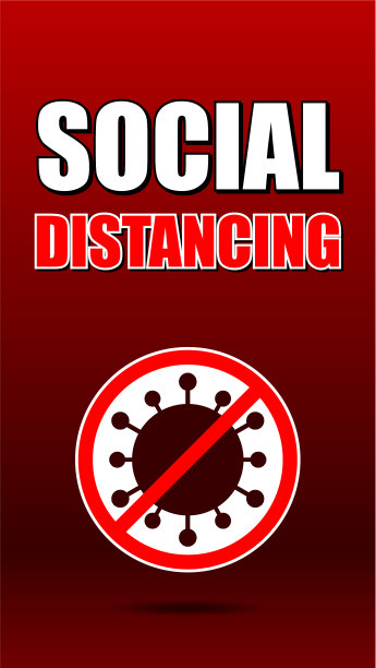 象征社会距离图片下载