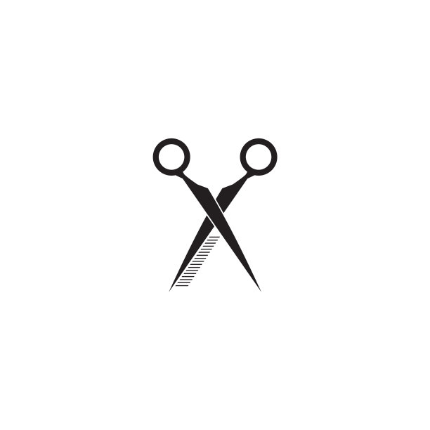 剪刀图标标志设计模板图片下载