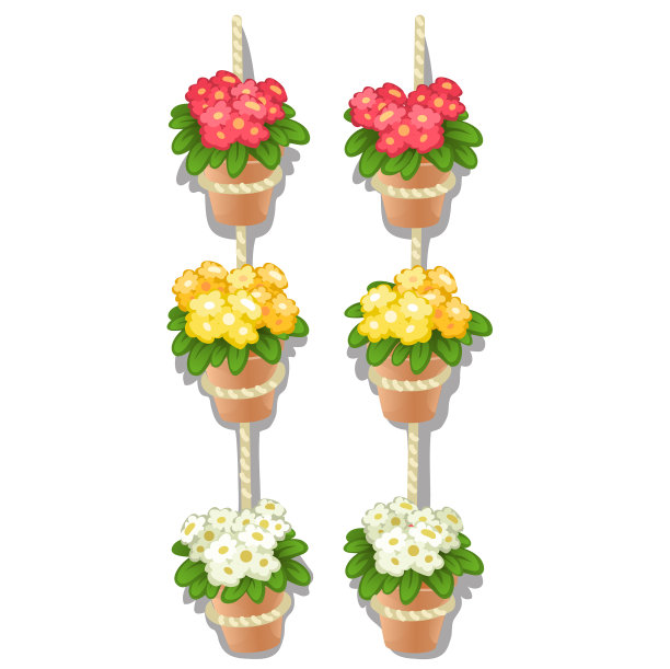 将花盆单独挂在绳子上图片下载