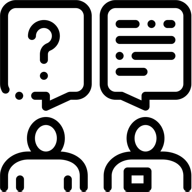 对话游客和员工图标图片下载