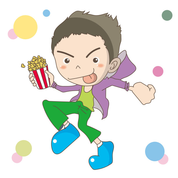 手里拿着爆米花的男人图片下载