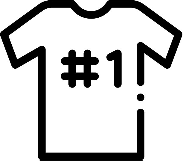 t恤号码图标轮廓图片下载