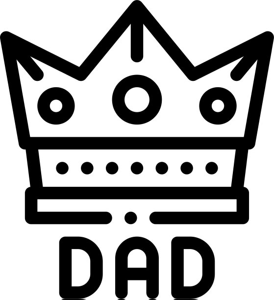 父亲王冠图标轮廓图片下载