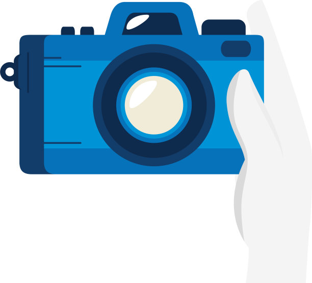 手用相机拍照装置孤立图标图片下载