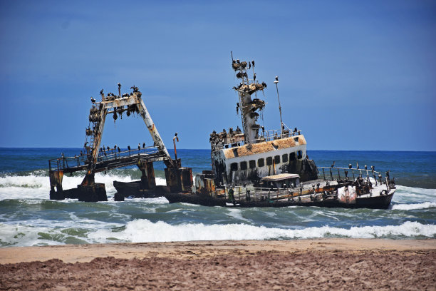 纳米比亚海岸的泽拉沉船图片下载