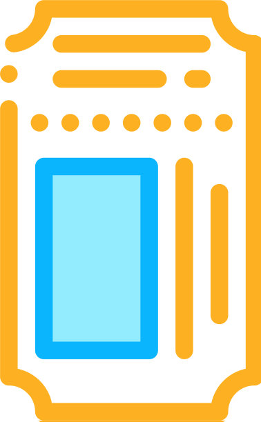 剧场门票图标轮廓图片下载