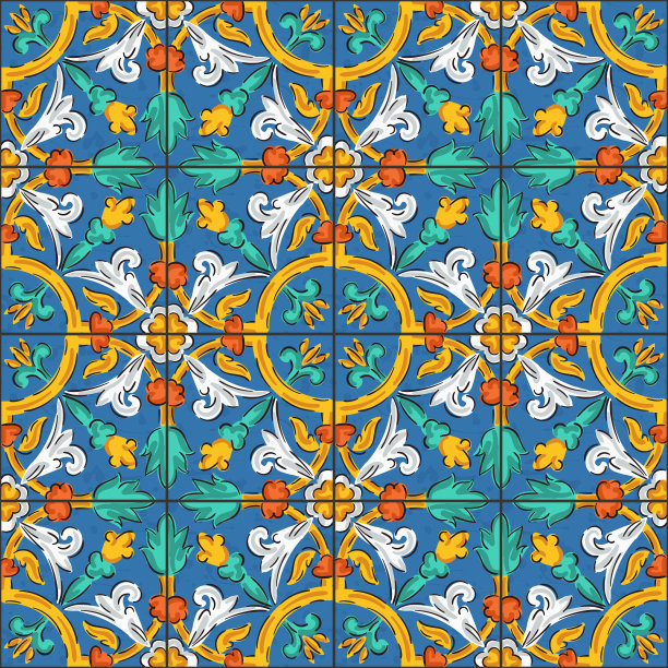 无尽的图案与几何图案，向量装饰图片下载