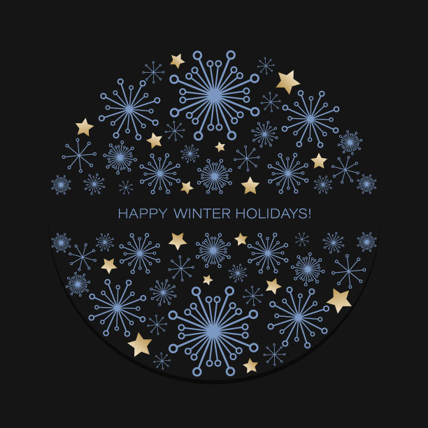 圣诞球。29、雪花满天，星光闪烁，问候冬日佳节。饰品贺卡图片下载