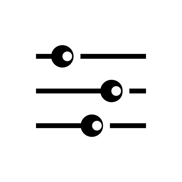 音频混音器图标时尚的平面设计图片下载