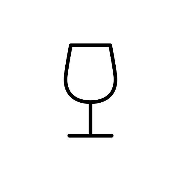 插图矢量图形的酒杯图标模板图片下载