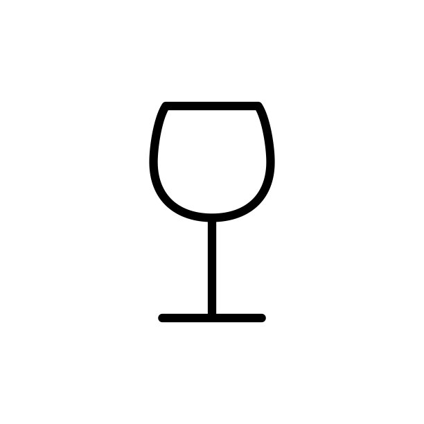 插图矢量图形的酒杯图标模板图片下载