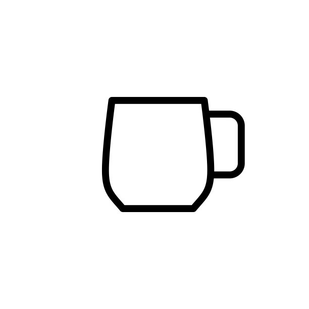 插图向量图形的杯子图标模板图片下载