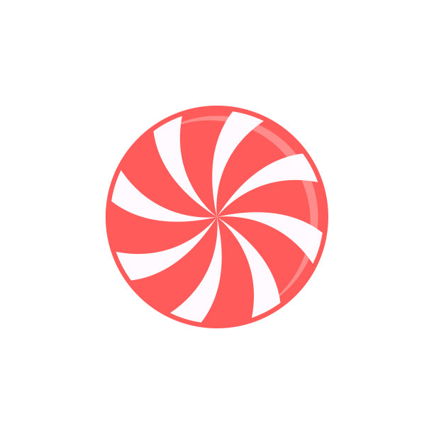 糖果平面，糖果图标，矢量插图孤立在白色背景图片下载