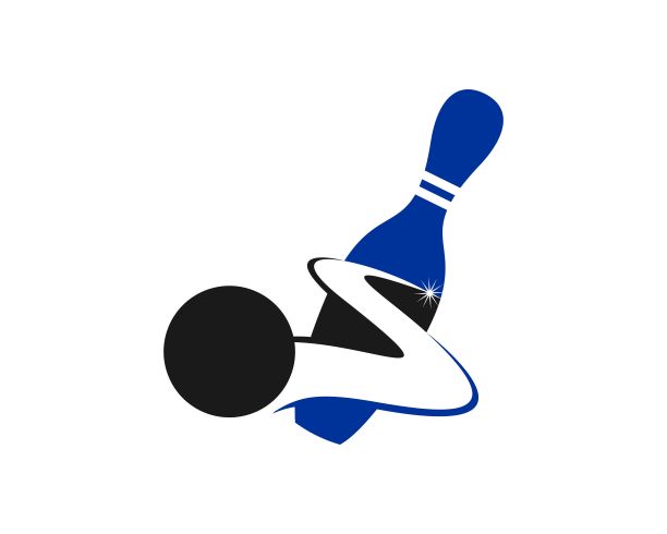 保龄球和蓝色保龄球瓶图片下载