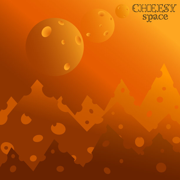 艺术插图的背景或包装的奶酪与球奶酪空间图片下载