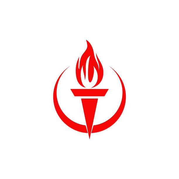火炬标志设计模板图片下载