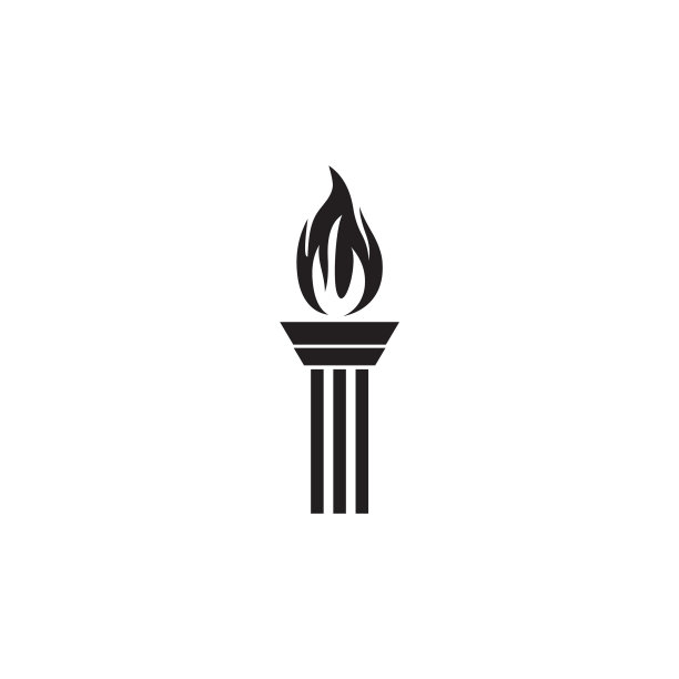 火炬标志设计模板图片下载