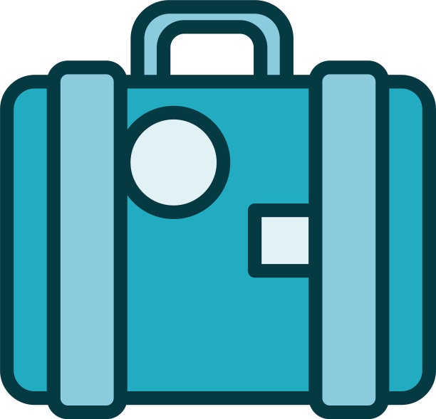 公事包文档的线条样式图标图片下载