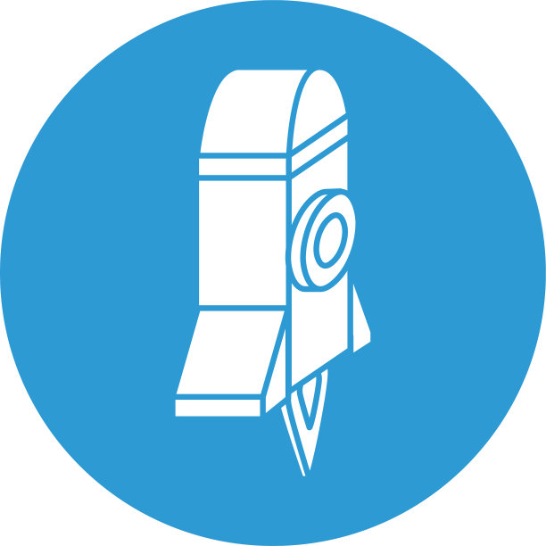 火箭发射器的方块样式图标图片下载