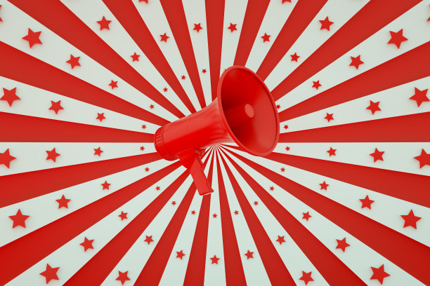 扩音器在复古日爆背景图片下载