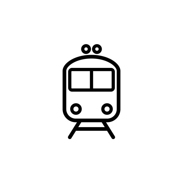 插图向量图形的火车图标模板图片下载