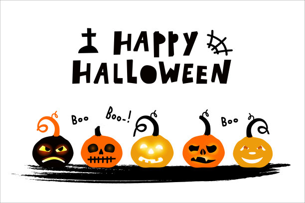矢量插图的字母组成上的主题万圣节。图片下载