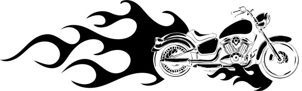 摩托车与火和火焰图片下载