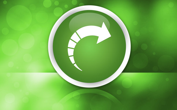 下一个箭头图标premium光滑按钮孤立在抽象的亮绿色背景图片下载