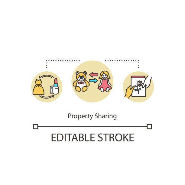 属性共享概念图标图片下载