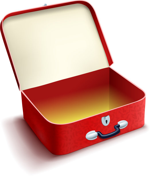 白色的旅行箱图片下载