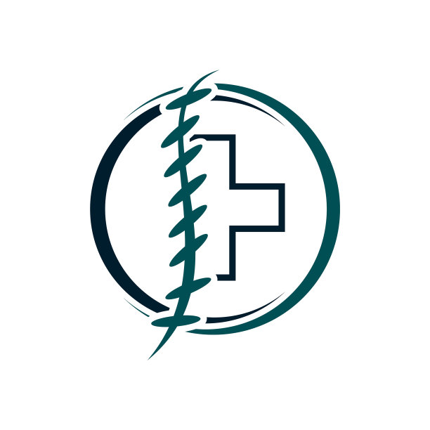 运动医疗中心标志设计图片下载