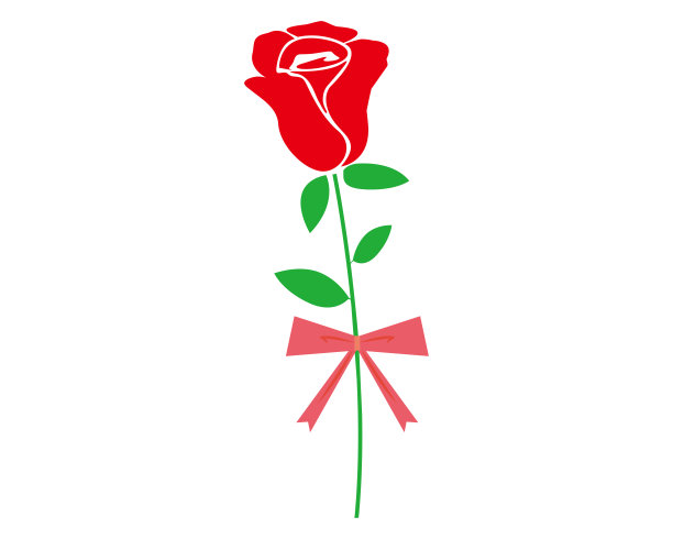 漂亮的玫瑰花矢量插画图片下载
