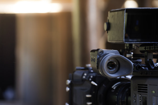 取景器电影摄像机，摄制组制作，幕后背景图片下载