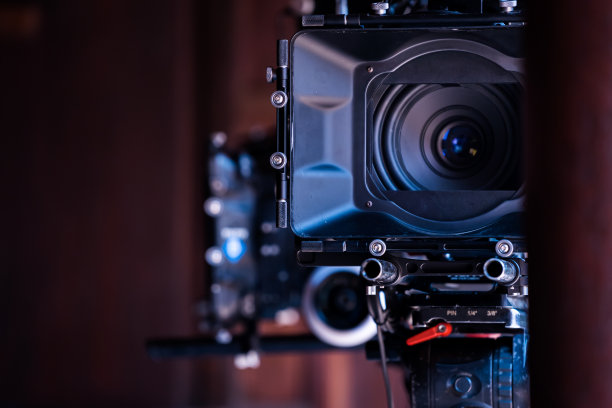 取景器电影摄像机，摄制组制作，幕后背景图片下载