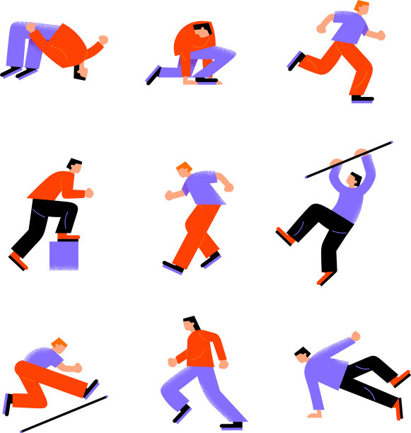 设置各种跑酷青年和奔跑图片下载