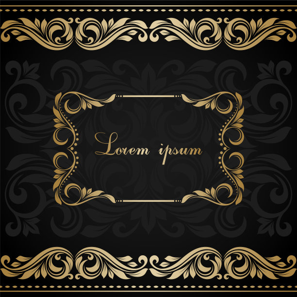 复古的请帖模板问候图片下载