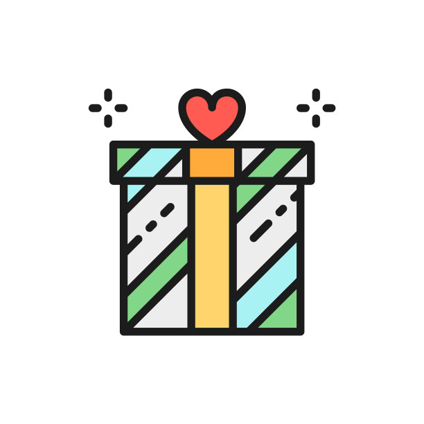 结婚礼品礼盒礼品惊喜扁平图片下载