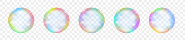 泡沫的肥皂。矢量设置在方格背景图片下载