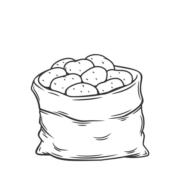 袋土豆。图片下载