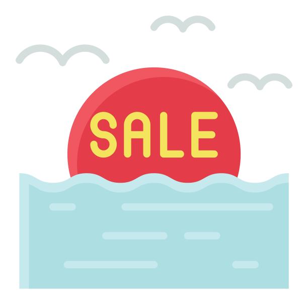 日落海图标，夏季销售相关向量图片下载