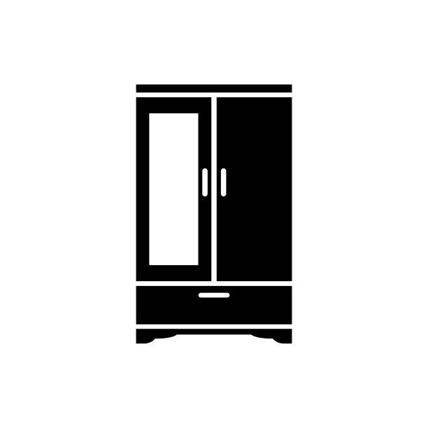 时尚和现代设计中的衣橱图标图片下载