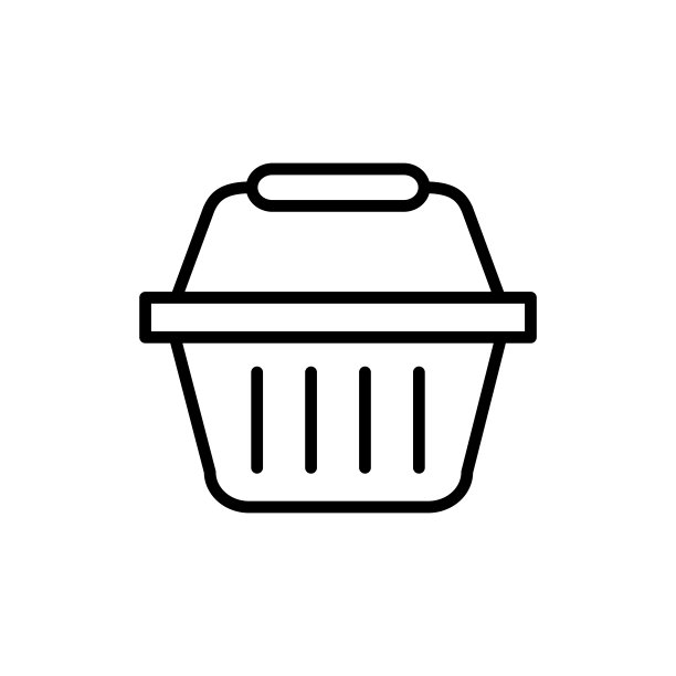 插图向量图形的购物篮图标图片下载