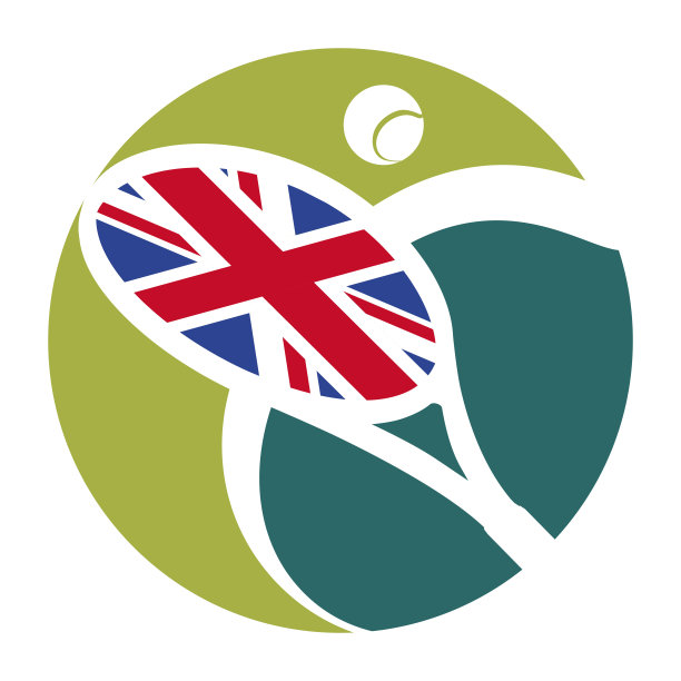 网球锦标赛标志与英国国旗图片下载