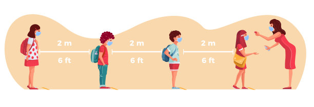 在流感大流行时期回到学校。图片下载