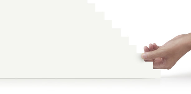 手工和纸剪出的数字上增加排列块图片下载