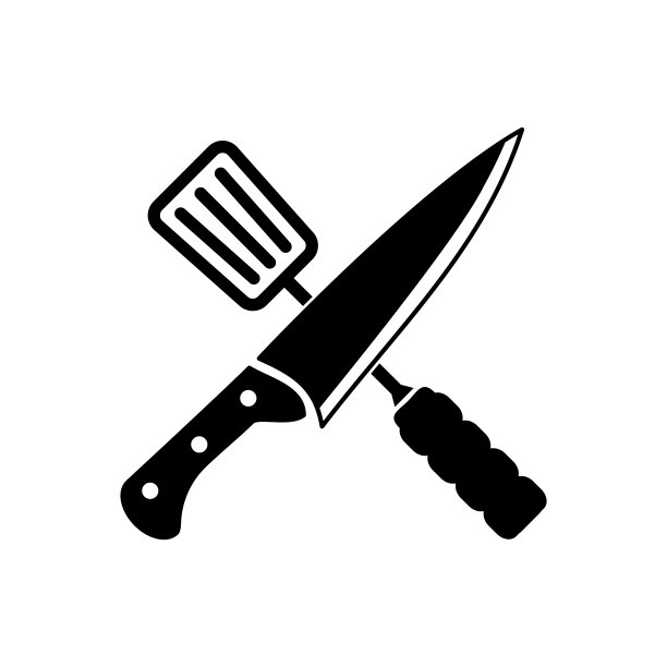 烹饪刀图标矢量标志图片下载