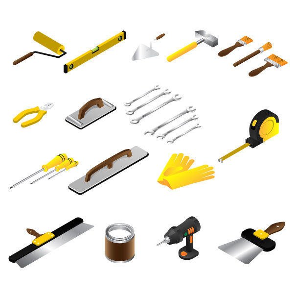建筑工手上等距修理工具杂工上图片下载